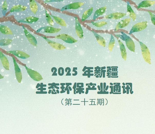 2025年第一季度新疆生態(tài)環(huán)保產(chǎn)業(yè)通訊（第二十五期）